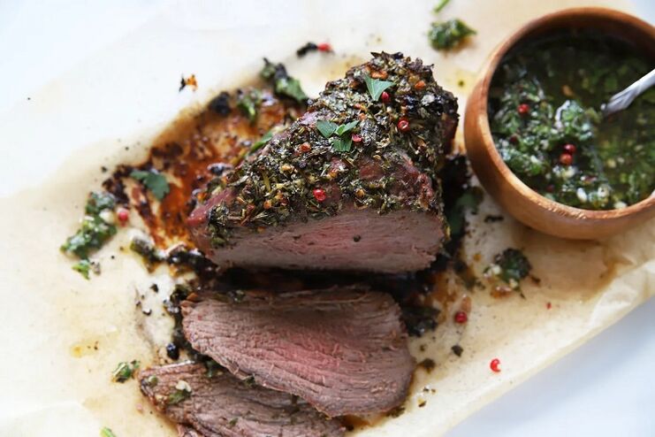 carne para aumentar a potência