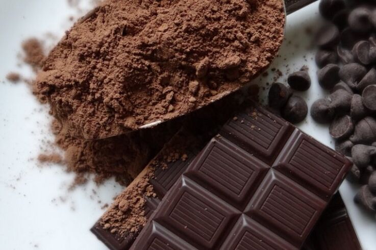 chocolate para aumentar a potência